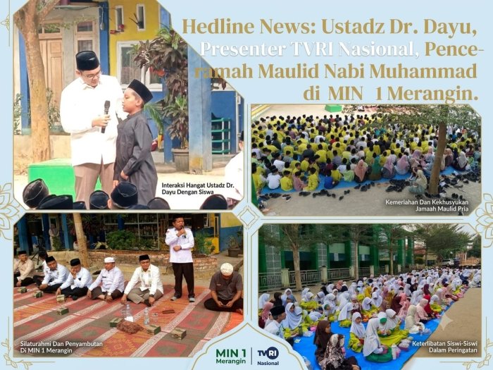 Ustadz.DR. Dayu Aqraminas, M.Ag, MH, Presenter TVRI Nasional Beri Ceramah Maulid Siswa MIN 1 Merangin. Ustadz.DR. Dayu Aqraminas, M.Ag, MH, Presenter TVRI Nasional Beri Ceramah Maulid Siswa MIN 1 Merangin.