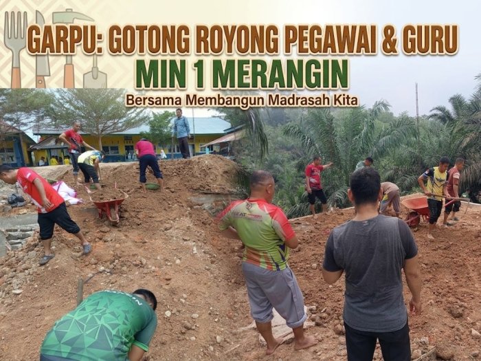 GARPU, Gotong Royong Pegawai & Guru, MIN 1 Merangin Wujudkan Semangat Kebersamaan GARPU, Gotong Royong Pegawai & Guru, MIN 1 Merangin Wujudkan Semangat Kebersamaan