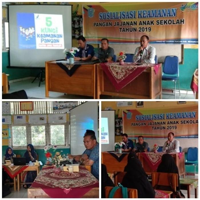 MIN 1 MERANGIN; DINAS KETAHANAN PANGAN ADAKAN SOSIALISASI KEAMANAN PANGAN JAJANAN ANAK SEKOLAH TAHUN 2019