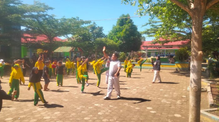 MIN 1 Merangin Rutinkan Latihan Tekwando