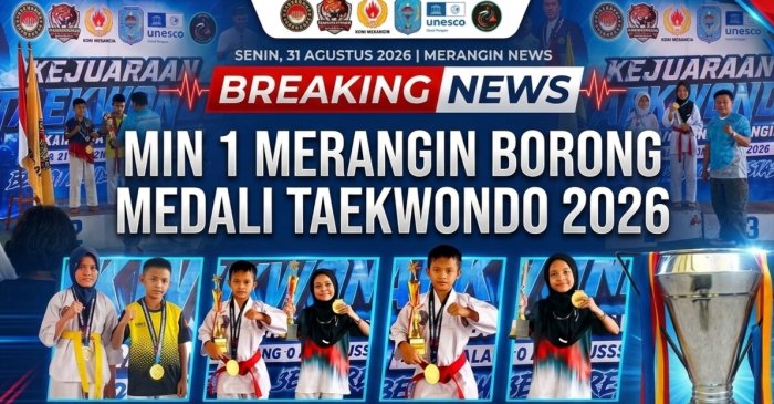 Siswa MIN 1 Merangin Borong 14 Medali di Kejuaraan Taekwando Se-Kabupaten Merangin Siswa MIN 1 Merangin Borong 14 Medali di Kejuaraan Taekwando Se-Kabupaten Merangin