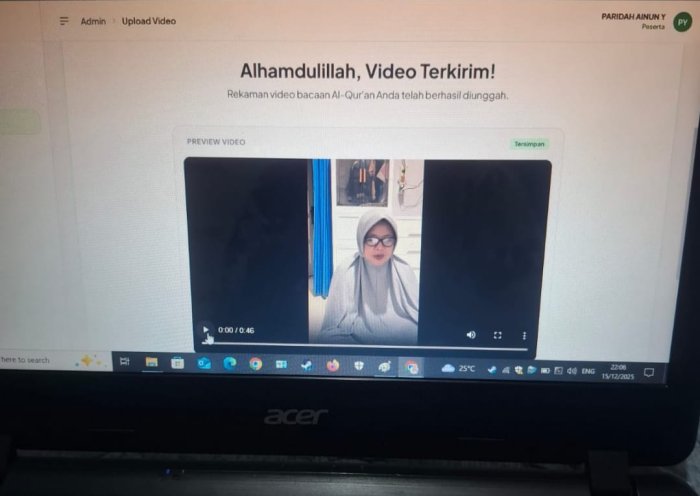 Ibu Ainun Ikuti Asesmen TBQ, Wujudkan Guru Madrasah yang Qurani.
