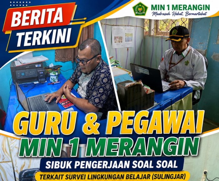 Guru & Pegawai MIN 1 Merangin Sibuk Kerjakan Soal Survei Lingkungan Belajar Guru & Pegawai MIN 1 Merangin Sibuk Kerjakan Soal Survei Lingkungan Belajar