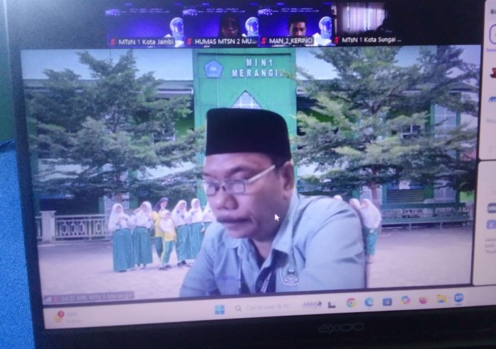 KAMAD DAN KORBID HUMAS MINSAMER, IKUTI ZOOM BIMTEK PENGELOLAAN WEBSITE MADRASAH