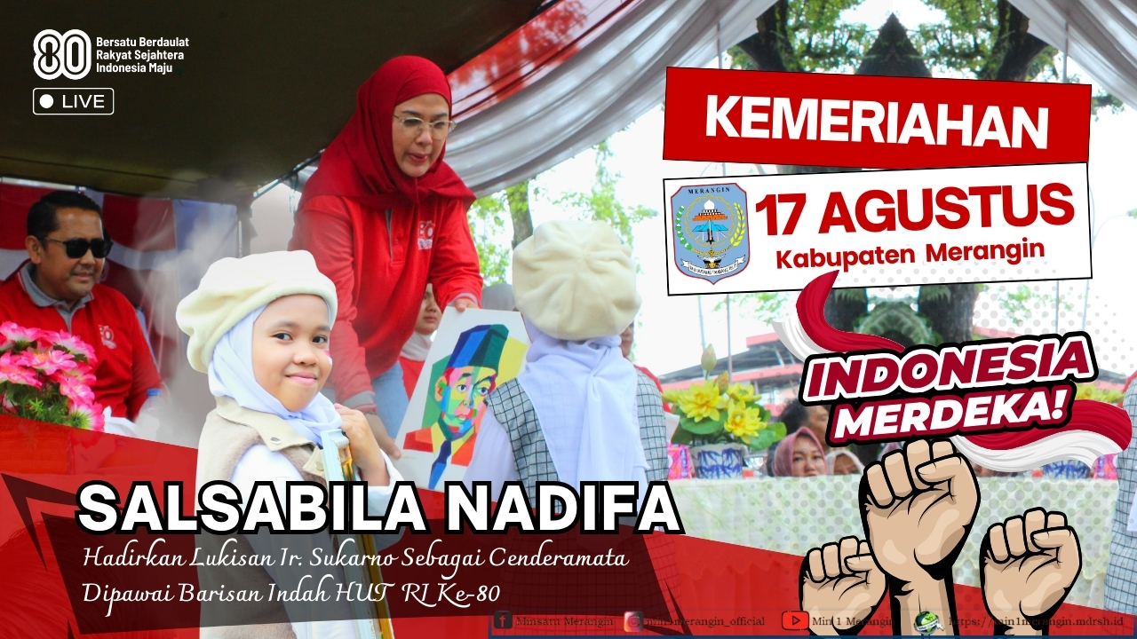 Salsabila Nadifa, Hadirkan Lukisan Ir. Sukarno Sebagai Cenderamata di Pawai Barisan Indah HUT RI ke-80