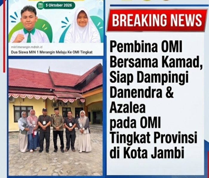 Kepala Madrasah & Pembina OMI Foto Bersama Kakan Kemenag Sebelum Antar Danendra & Azalea Ke Jambi Kepala Madrasah & Pembina OMI Foto Bersama Kakan Kemenag Sebelum Antar Danendra & Azalea Ke Jambi