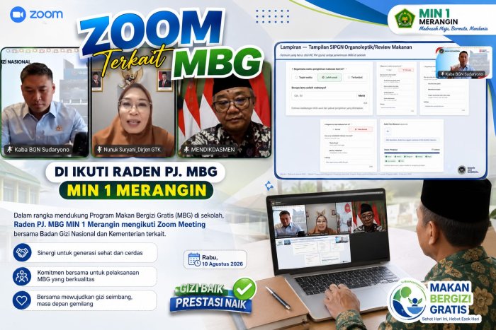 Raden PJ. MBG MIN 1 Merangin Ikuti Zoom Nasional Terkait Program Makan Bergizi Gratis.