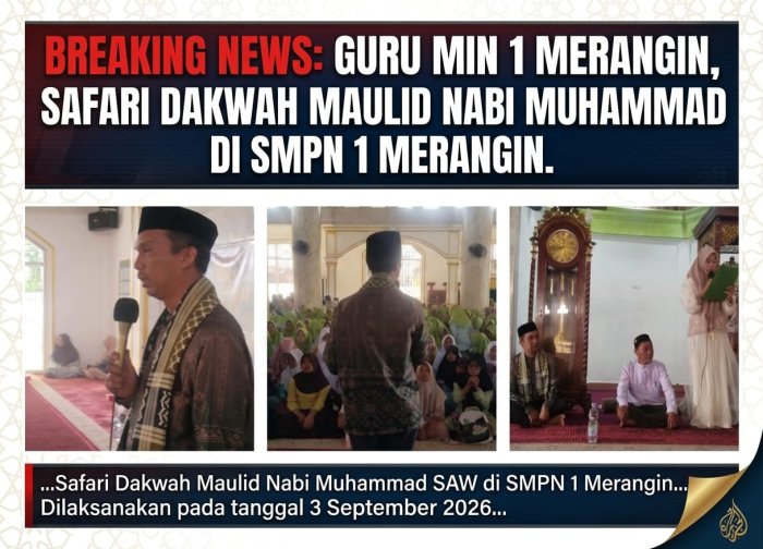 Irman, S.Pd.I Guru MIN 1 Merangin Tebar Hikmah Maulid di Masjid Agung Al Jihad, bersama Siswa SMPN 1 Merangin Irman, S.Pd.I Guru MIN 1 Merangin Tebar Hikmah Maulid di Masjid Agung Al Jihad, bersama Siswa SMPN 1 Merangin