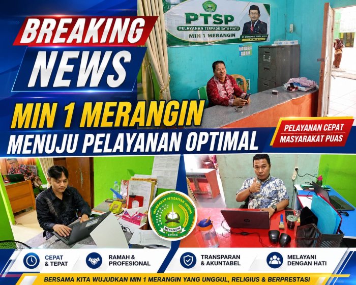 MIN 1 Merangin Hadirkan PTSP Demi Pelayanan Cepat, Ramah & Transparan