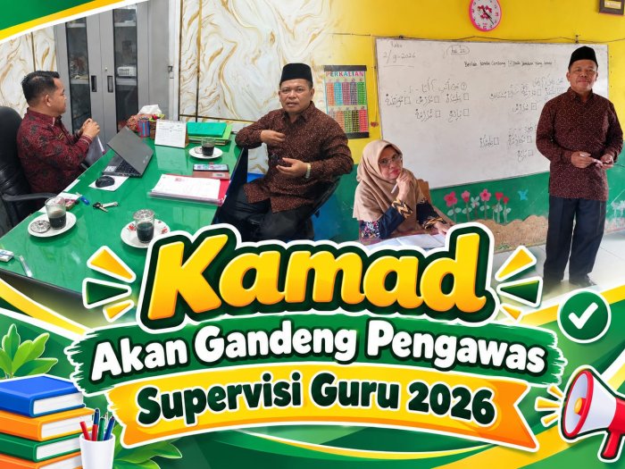 Kamad MIN 1 Merangin Gandeng Pengawas, Supervisi Guru 2026 Segera Digelar Untuk Tingkatkan Mutu Pembelajaran. Kamad MIN 1 Merangin Gandeng Pengawas, Supervisi Guru 2026 Segera Digelar Untuk Tingkatkan Mutu Pembelajaran.