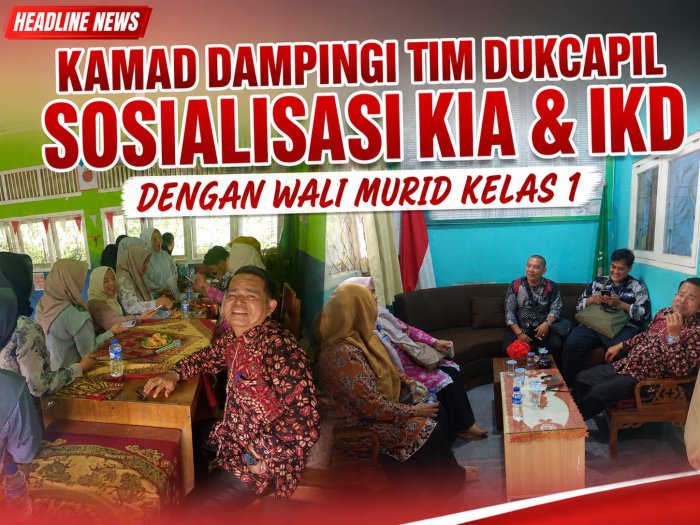 Kepala MIN 1 Merangin Dampingi TIM Dukcapil, Ratusan Wali Murid Urus KIA dan IKD