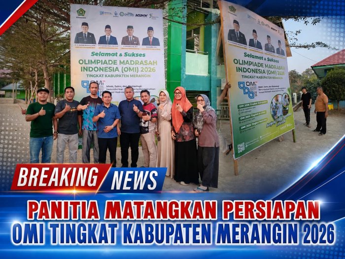 Panitia Kabupaten Matangkan Persiapan, OMI 2026 Siap di gelar, Titik Lokasi MIN 1 Merangin Panitia Kabupaten Matangkan Persiapan, OMI 2026 Siap di gelar, Titik Lokasi MIN 1 Merangin