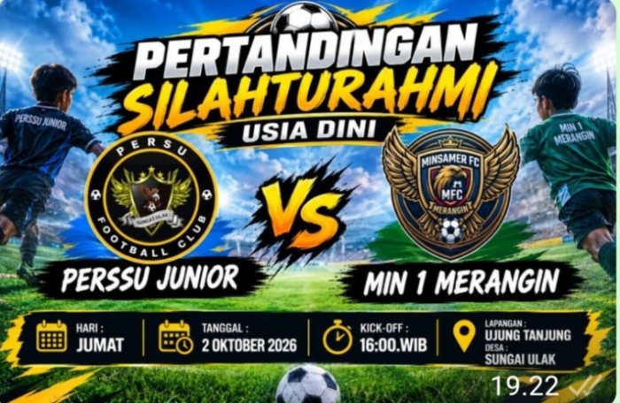 Laga Silaturrahmi Usia Dini, MIN 1 Merangin FC Tantang PERSSU Laga Silaturrahmi Usia Dini, MIN 1 Merangin FC Tantang PERSSU