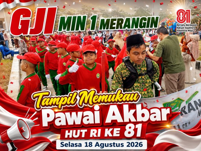 GJI MIN 1 Merangin Tampil Memukau di Pawai Akbar HUT RI Ke-81, Bawa Semangat Merah Putih di Jalanan Merangin GJI MIN 1 Merangin Tampil Memukau di Pawai Akbar HUT RI Ke-81, Bawa Semangat Merah Putih di Jalanan Merangin