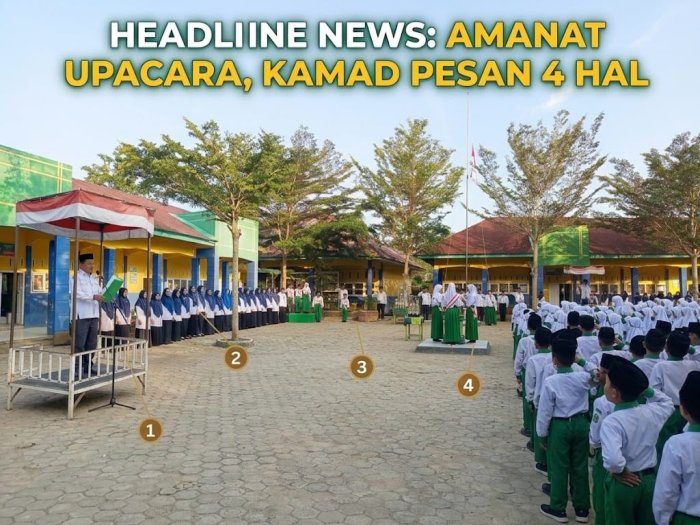 Amanat Upacara, Kepala Madrasah Sampaikan 4 Pesan Penting Terkait Prestasi OMI & Kompas Amanat Upacara, Kepala Madrasah Sampaikan 4 Pesan Penting Terkait Prestasi OMI & Kompas