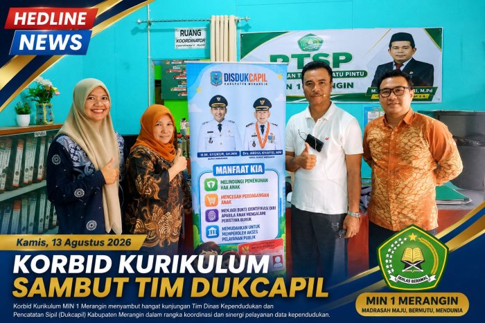 Korbid Kurikulum MIN 1 Merangin Sambut Hangat Tim DUKCAPIL Kabupaten Merangin Korbid Kurikulum MIN 1 Merangin Sambut Hangat Tim DUKCAPIL Kabupaten Merangin