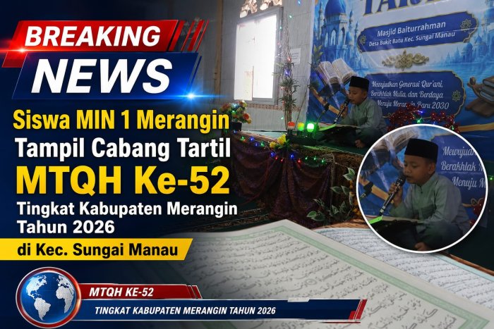 Harummkan Nama Kecamatan! Muhammad Haziq Al Faruq Siswa MIN 1 Merangin Wakili Margo Tabir di Cabang Tartil MTQH Ke-52 Harummkan Nama Kecamatan! Muhammad Haziq Al Faruq Siswa MIN 1 Merangin Wakili Margo Tabir di Cabang Tartil MTQH Ke-52
