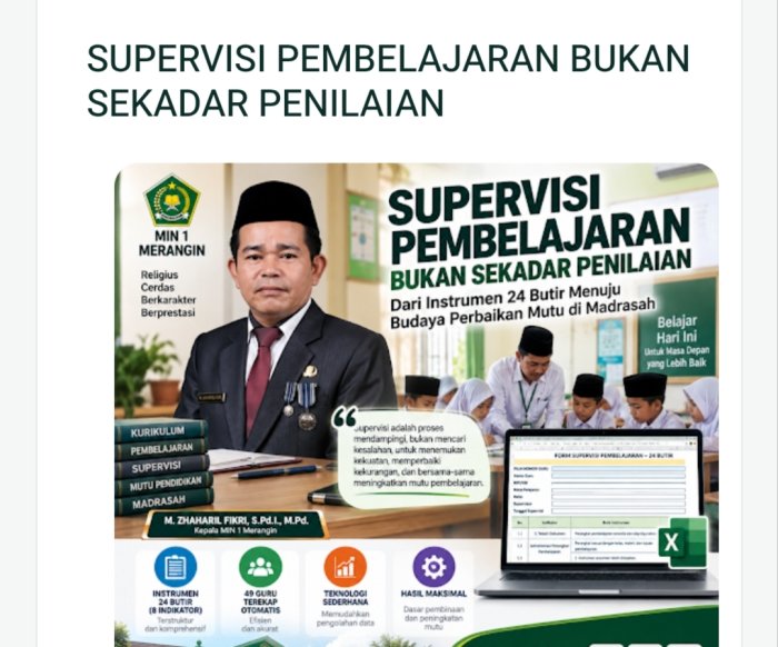 Supervisi Pendidikan Bukanlah sekedar Penilaiaan Supervisi Pendidikan Bukanlah sekedar Penilaiaan