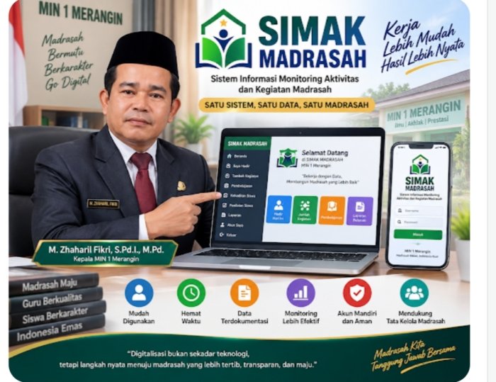 Simak Madrasah Langkah MIN 1 Merangin Menuju Tata Kelola Digital Yang Lebih Mudah, Tertib & Terukur. Simak Madrasah Langkah MIN 1 Merangin Menuju Tata Kelola Digital Yang Lebih Mudah, Tertib & Terukur.