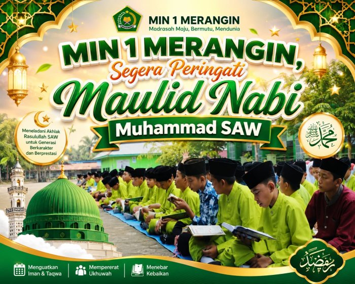 MIN 1 MERANGIN Segera Peringati Maulid Nabi Muhammad SAW 1448 H / 2026 M