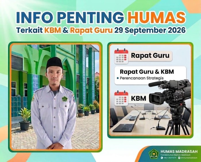 Info Penting Humas MIN 1 Merangin, Terkait Rapat Guru & KBM Siswa Info Penting Humas MIN 1 Merangin, Terkait Rapat Guru & KBM Siswa